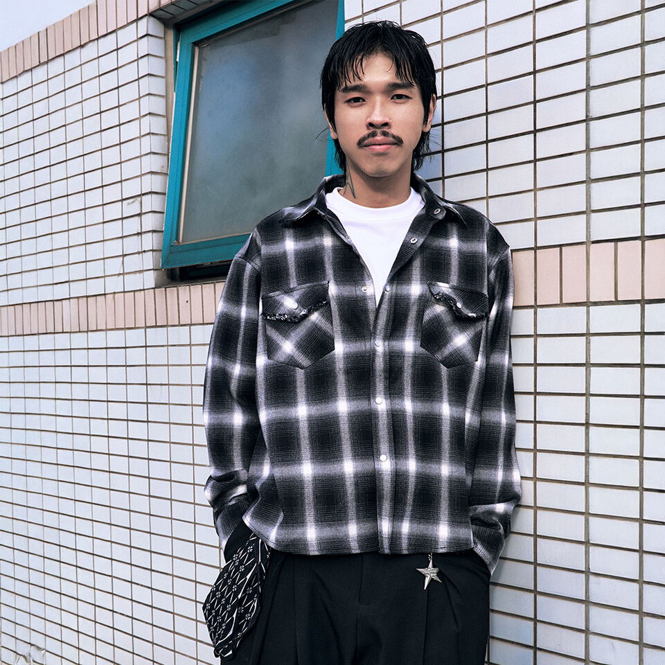 格紋襯衫 PLAID WESTERN SHIRT III