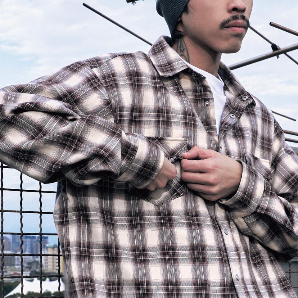 ESC9906-261 西部格紋襯衫 PLAID WESTERN SHIRT