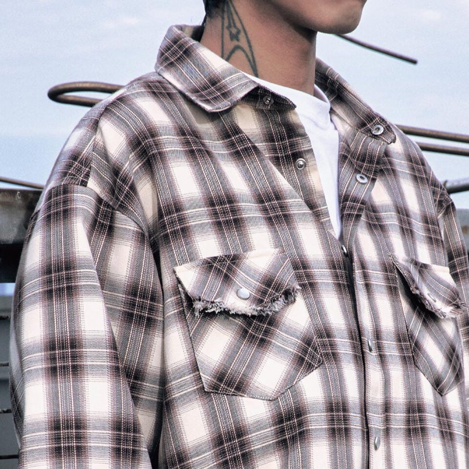 ESC9906-261 西部格紋襯衫 PLAID WESTERN SHIRT