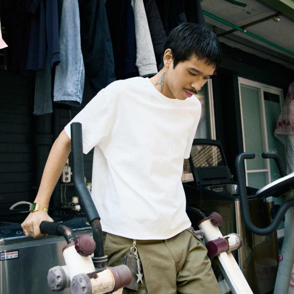 寬鬆短版Tee Raw Edge Boxy Tee