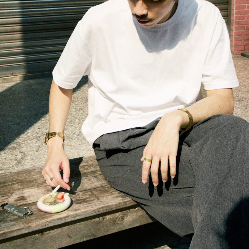 寬鬆短版Tee Raw Edge Boxy Tee