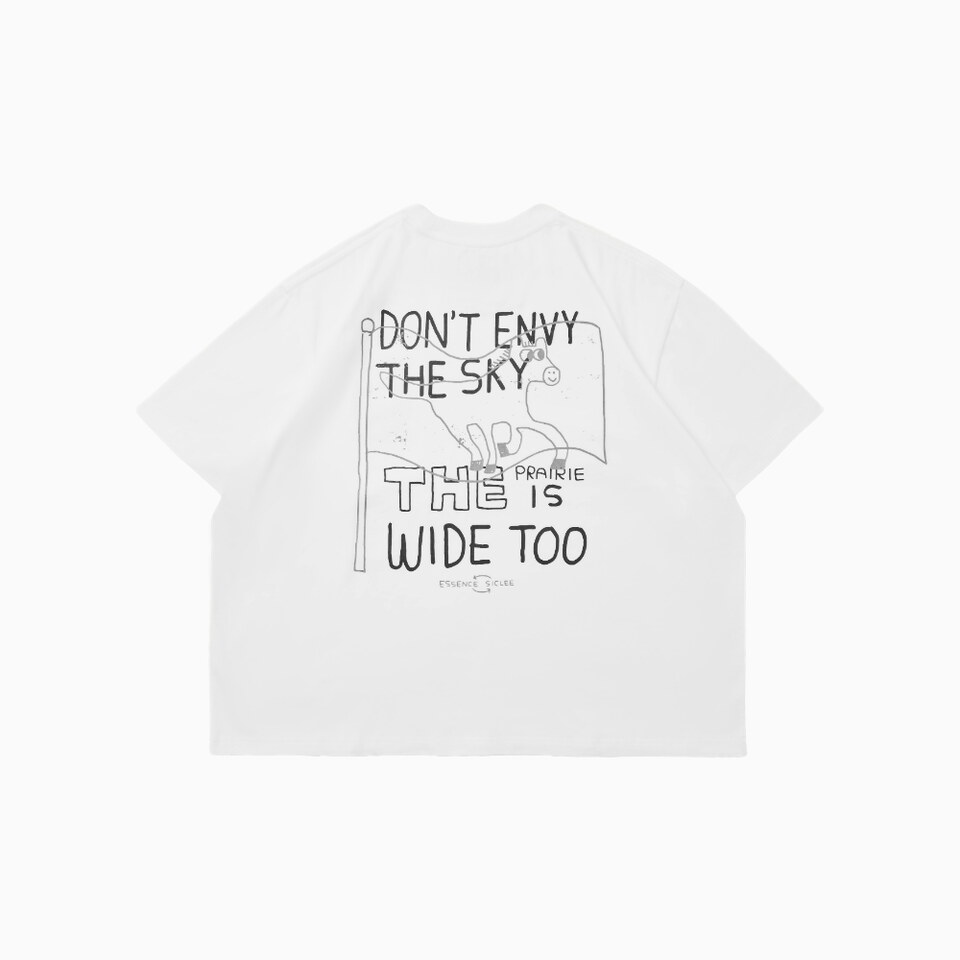 ESC9909-262 聯名圖像短Tee essence x sic lee keep running tee