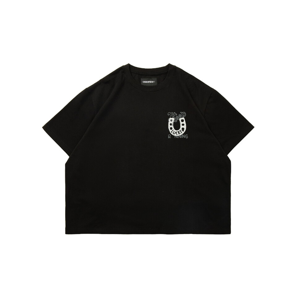 ESC9909-262 聯名圖像短Tee essence x sic lee keep running tee