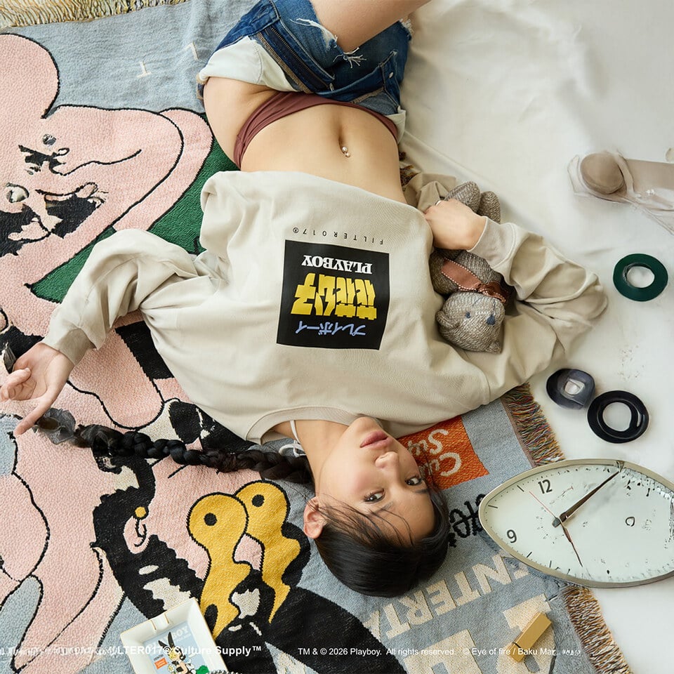 FLT0146-261 Playboy Long Sleeves Tee 花花公子長T