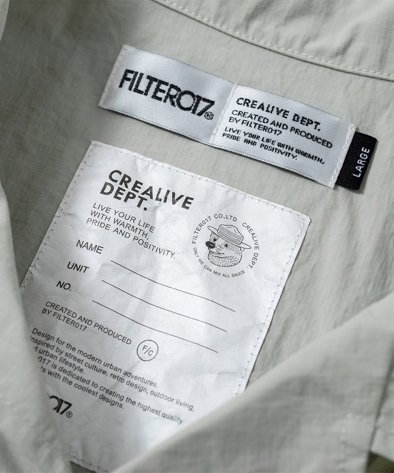 FILTER017 抗撕裂尼龍短袖機能襯衫