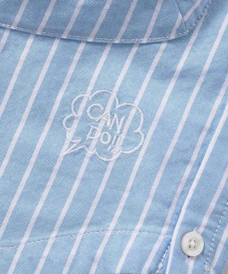 牛津拼接半開襟短袖襯衫 Oxford Pocket Spliced Half-Button shirt