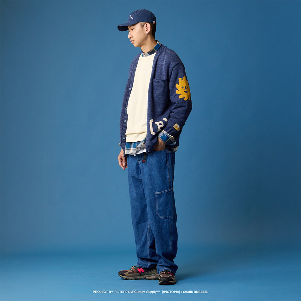 FLT0301-252 DAYS NIGHTS 緹花開襟毛衣