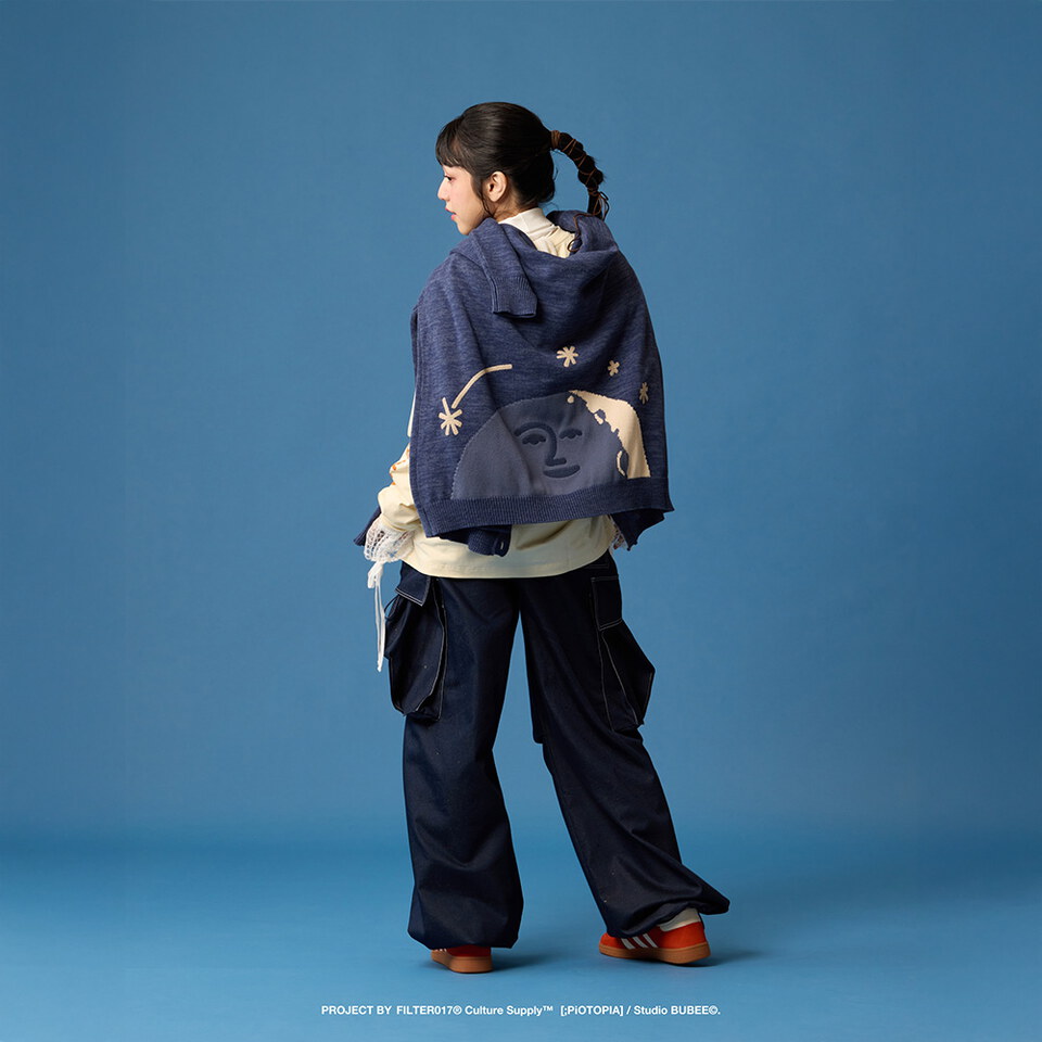 FLT0301-252 DAYS NIGHTS 緹花開襟毛衣