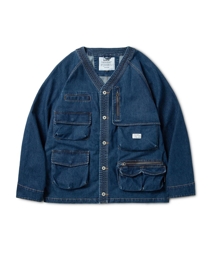 Denim Fishing jacket 水洗丹寧獵裝外套