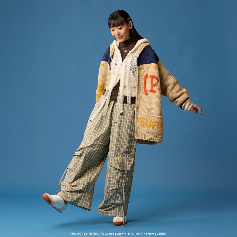 FLT1119-261 Days and Nights 粗針手織考津毛衣