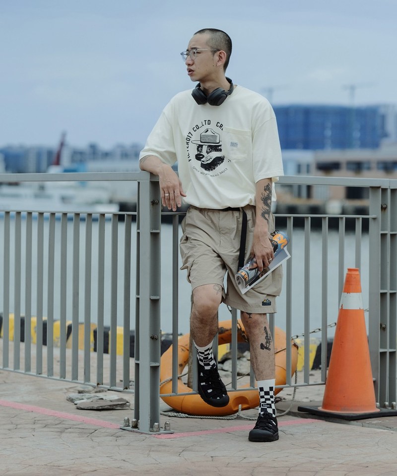 抗撕裂尼龍大口袋短褲