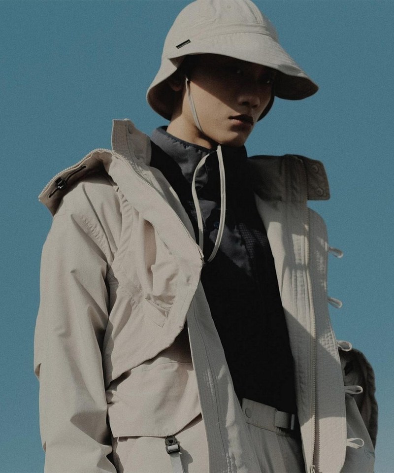 防潑雙向機能帽 GRiT(FLTR_G)Water-Repellent Convertible Bucket Hat