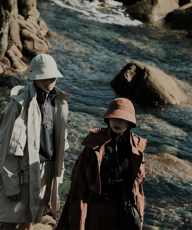 防潑雙向機能帽 GRiT(FLTR_G)Water-Repellent Convertible Bucket Hat