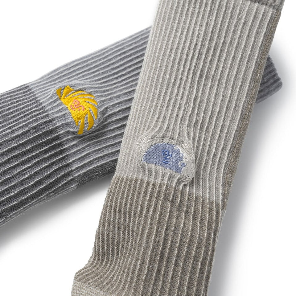 FLT2906-252 Days and Nights 美麗諾刺繡羊毛襪