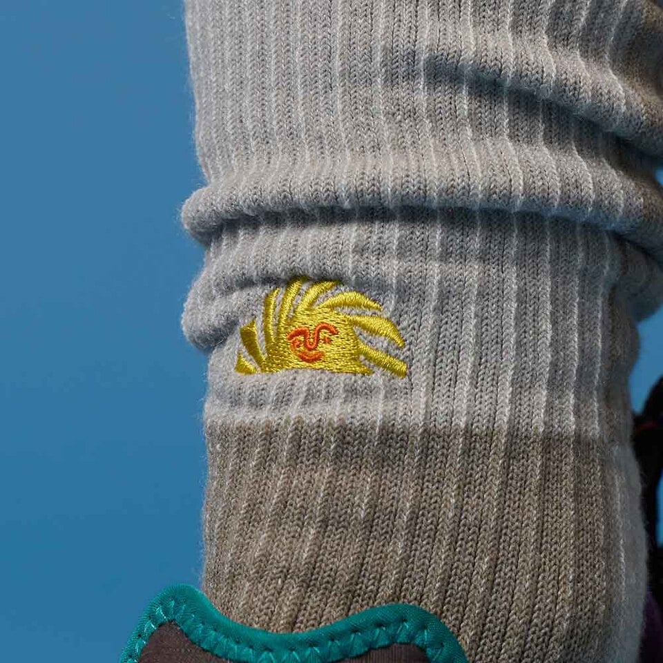 FLT2906-252 Days and Nights 美麗諾刺繡羊毛襪