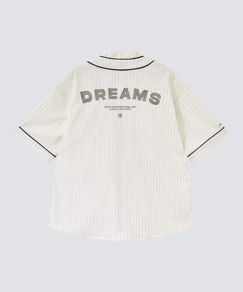Dreams暗條棒球恤衫