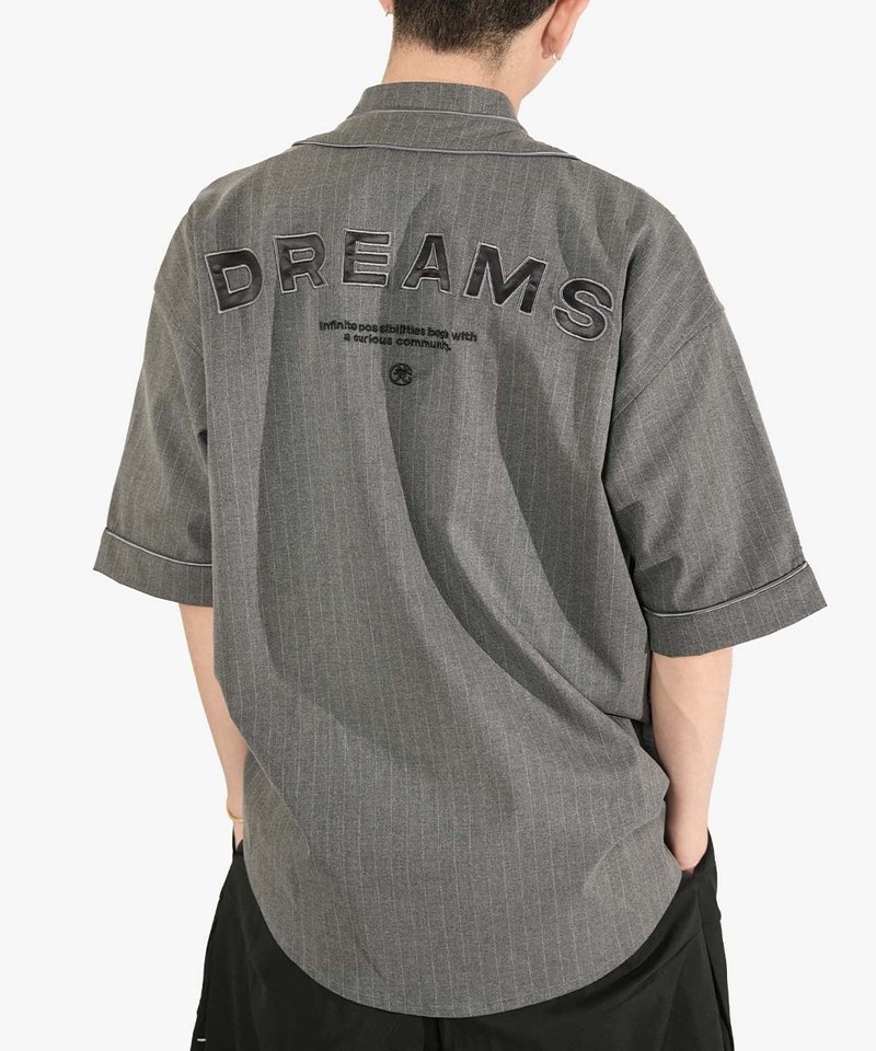 Dreams暗條棒球恤衫