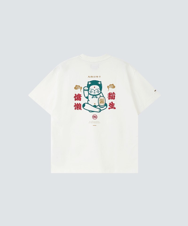 慵懶Print Tee