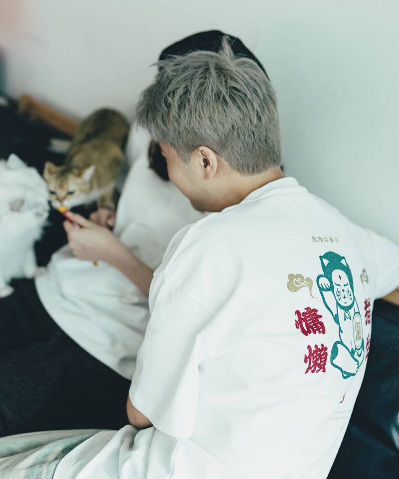慵懶Print Tee