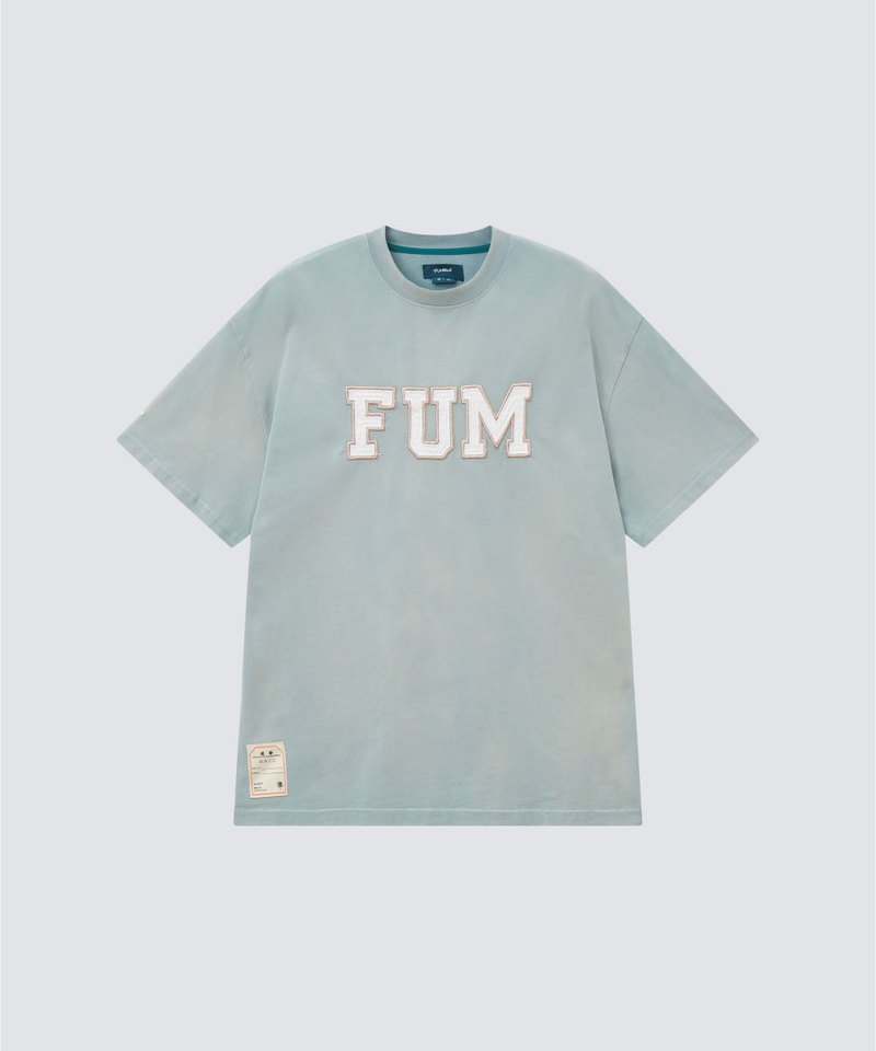 FUM洗水布繡tee