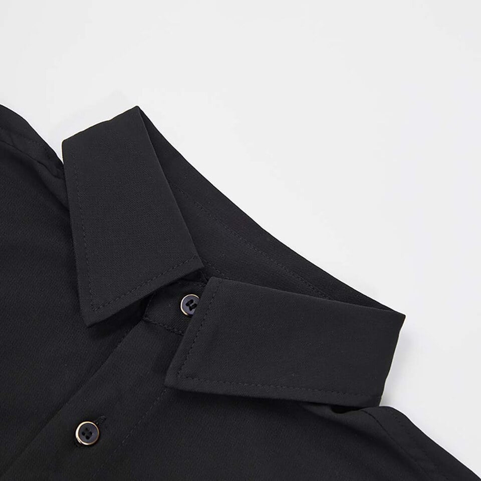 TBI暗紋拼布恤衫