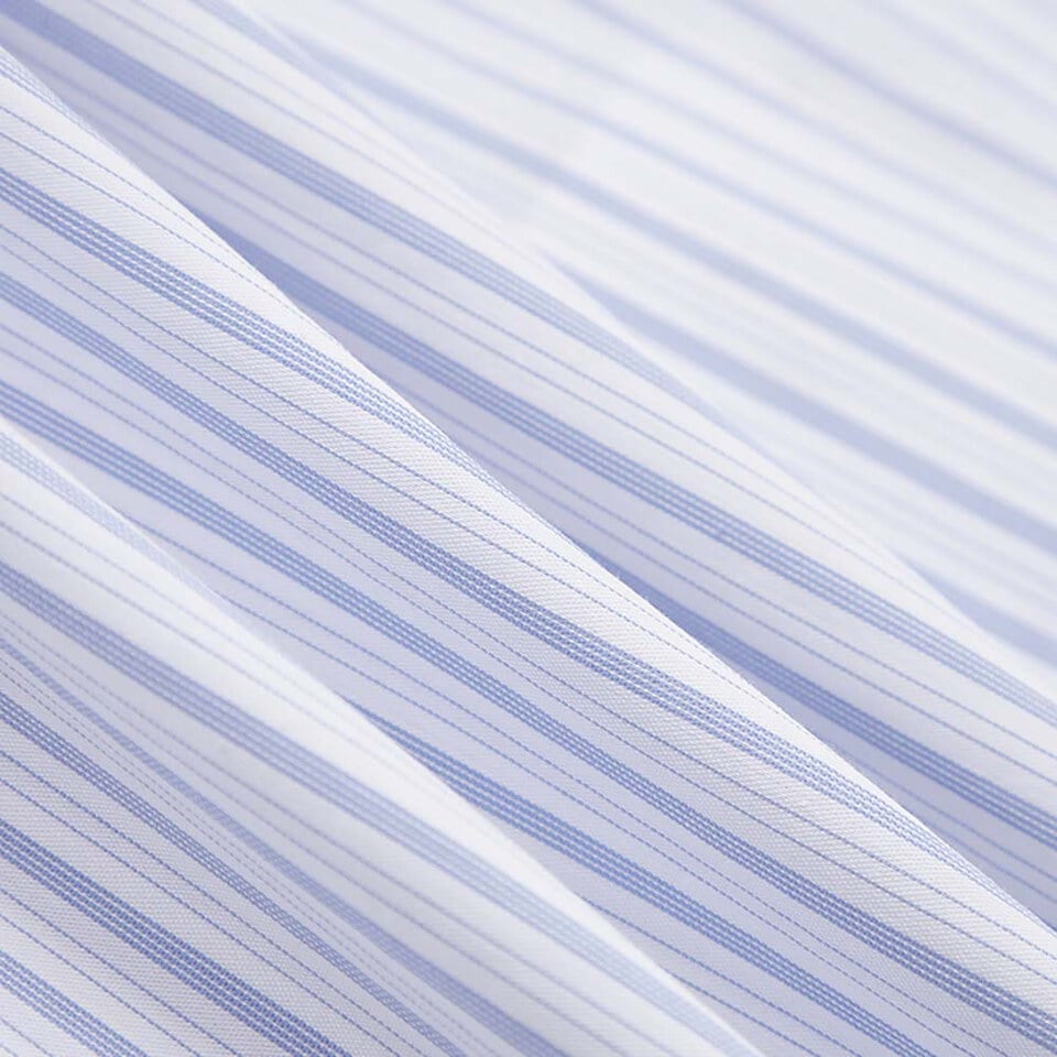 藍白拼接條子恤衫