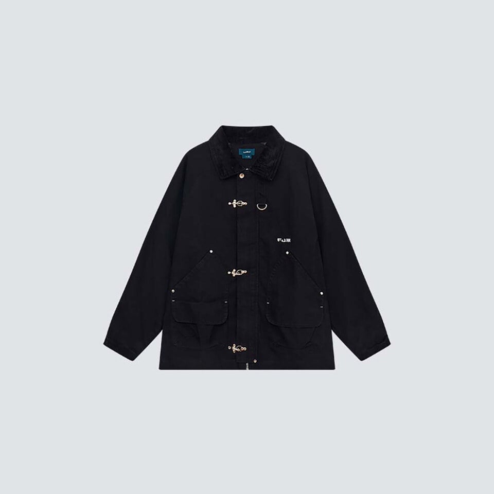 FMB99174-252 珠帆反絨領口法式工裝