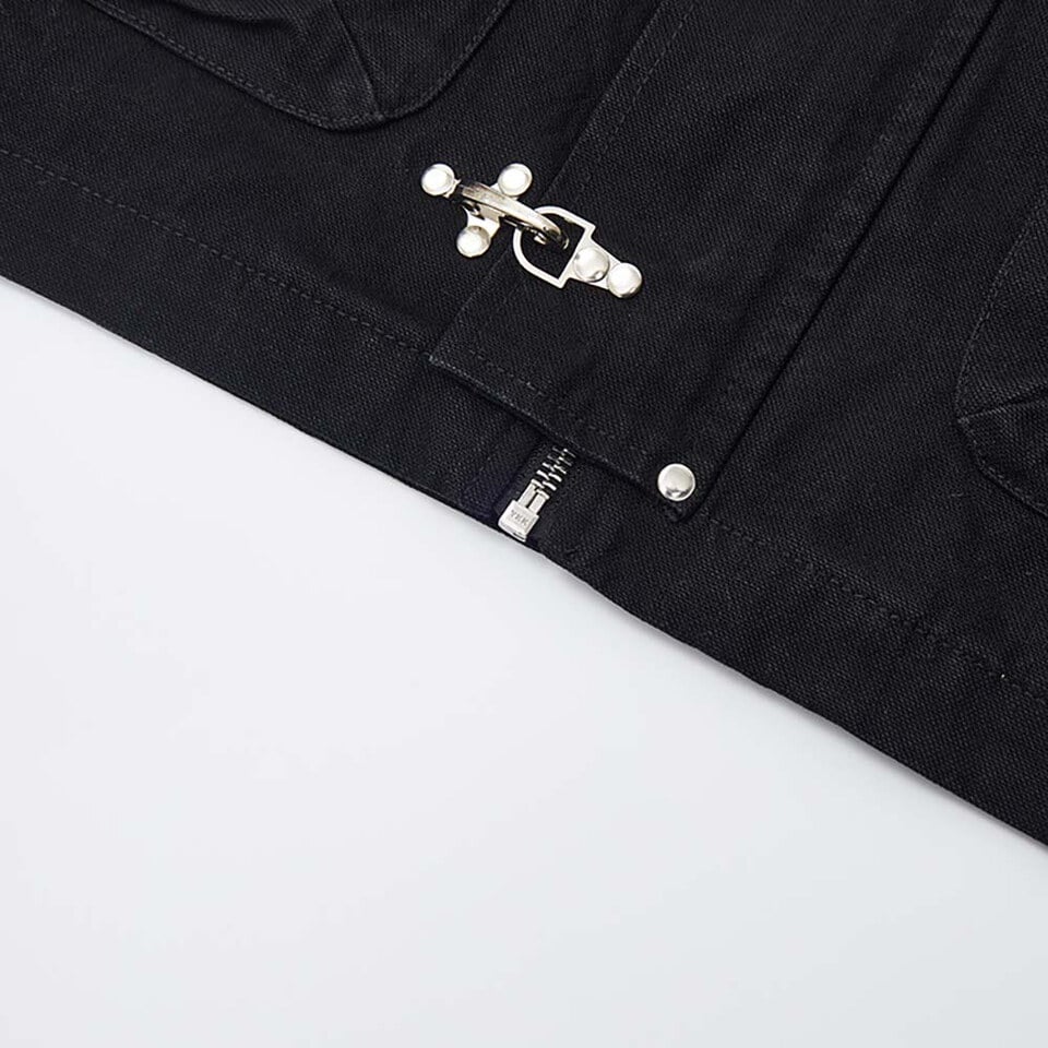 珠帆反絨領口法式工裝