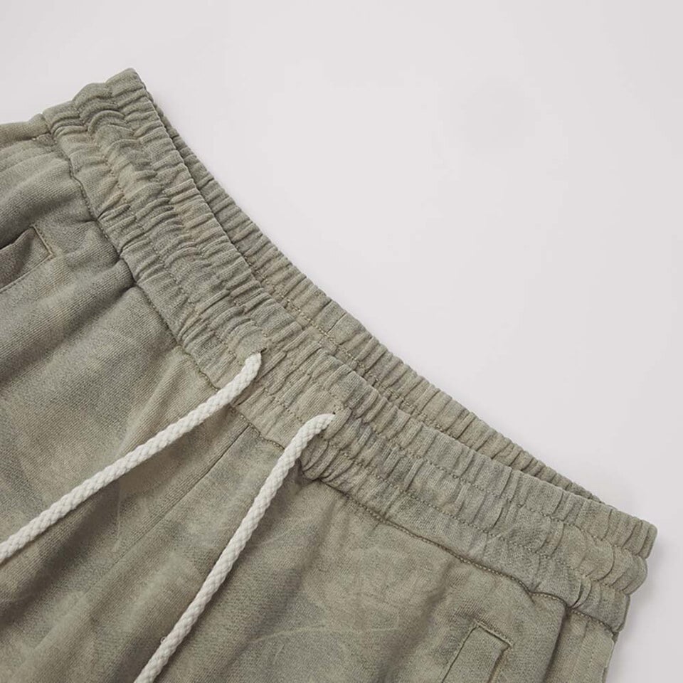 洗水厚棉潑墨棉褲