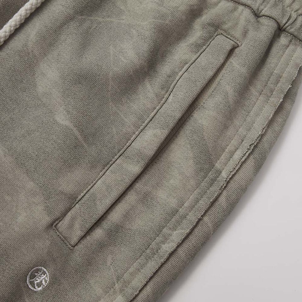 洗水厚棉潑墨棉褲