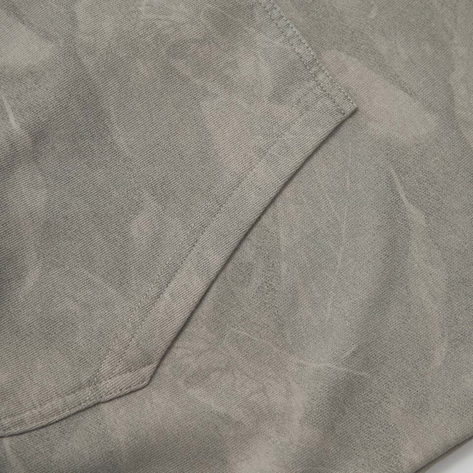 Khaki/L*XL-日字布繡FUM厚棉衛衣