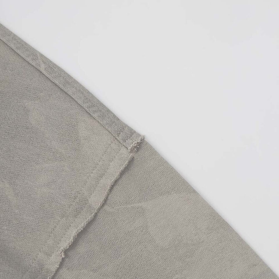 Khaki/L*XL-日字布繡FUM厚棉衛衣