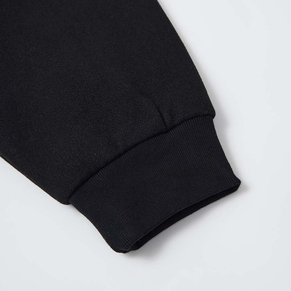 東京散步白鶴皮拼袖棒球外套