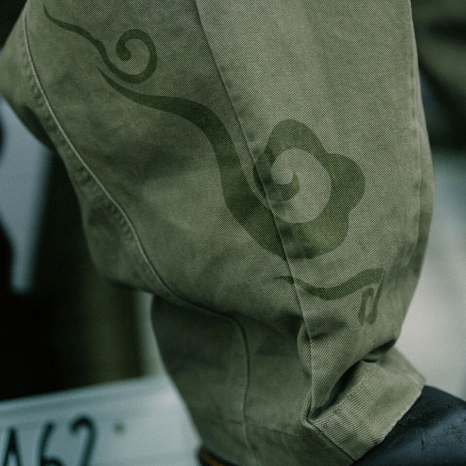 東京散步洗水工袋燈籠褲