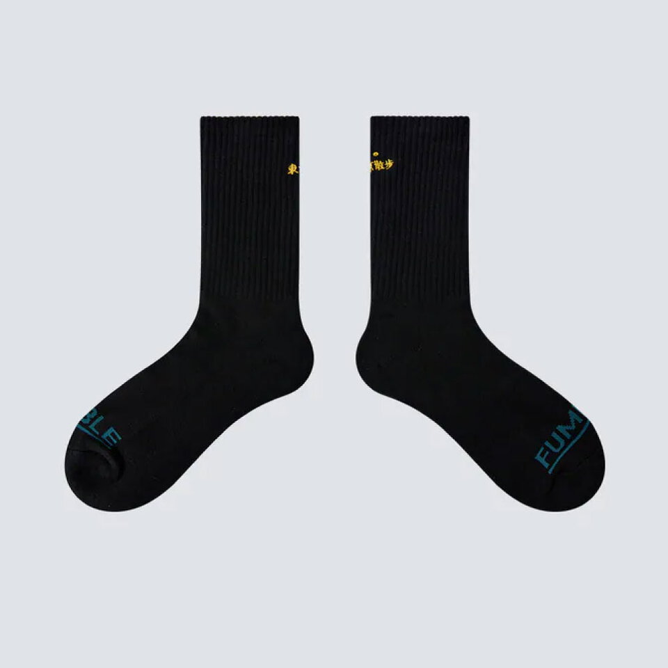 FMB99192-252 東京散步全棉筒襪