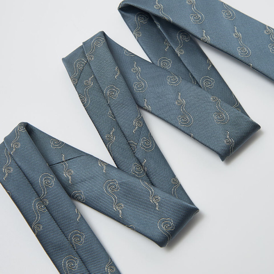 FMB99193-261 日式暗花魂紋領帶