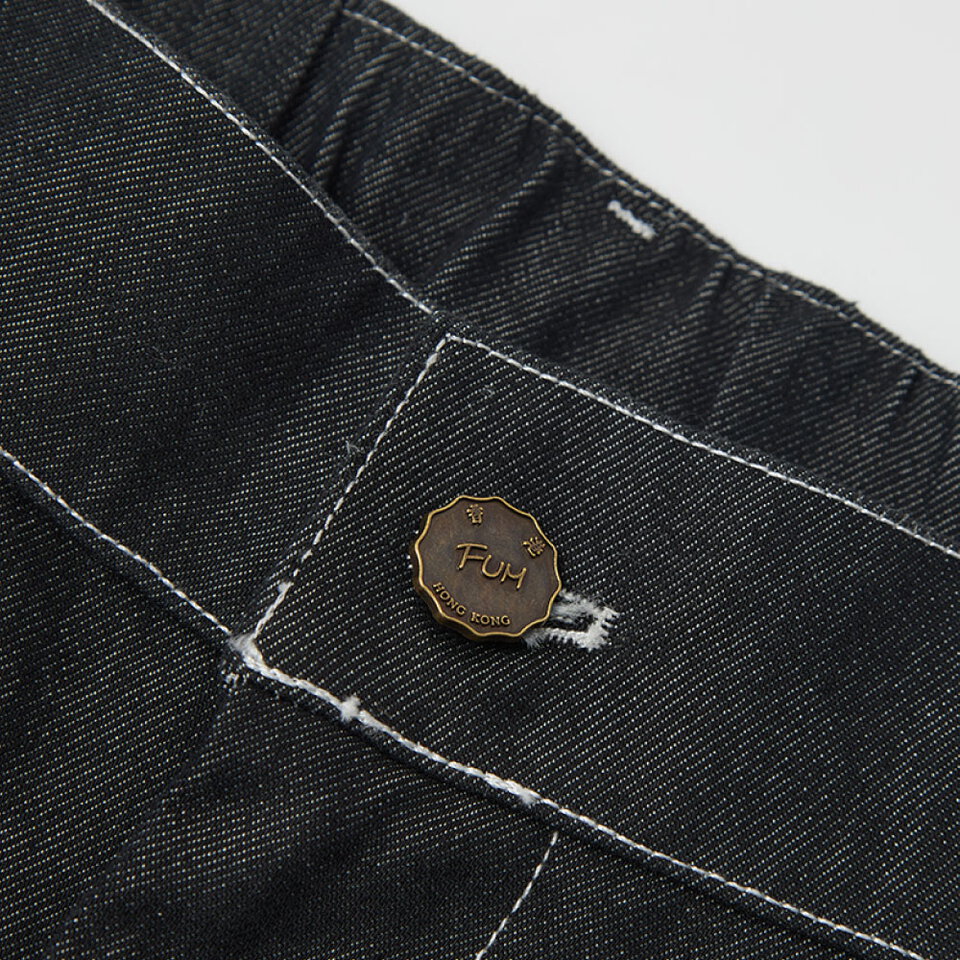 牛仔日式燈籠闊褲