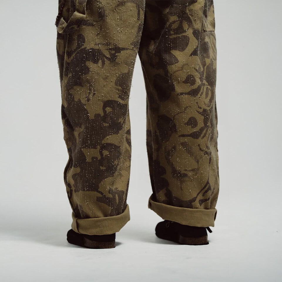 迷彩磨製鐮刀褲