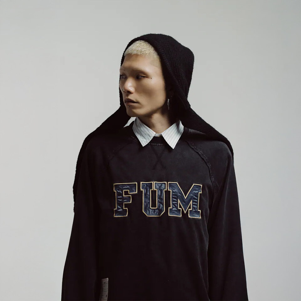 FUM貼布繡洗水衛衣