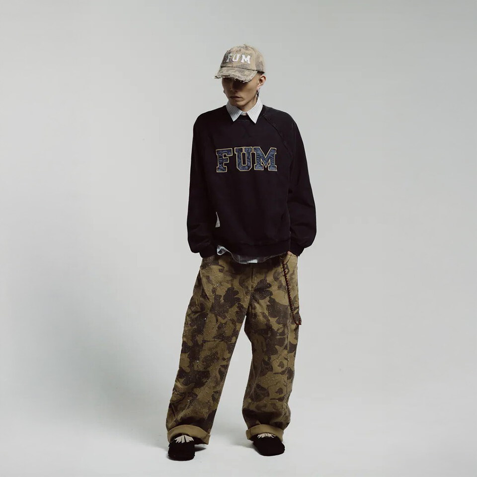 FUM貼布繡洗水衛衣