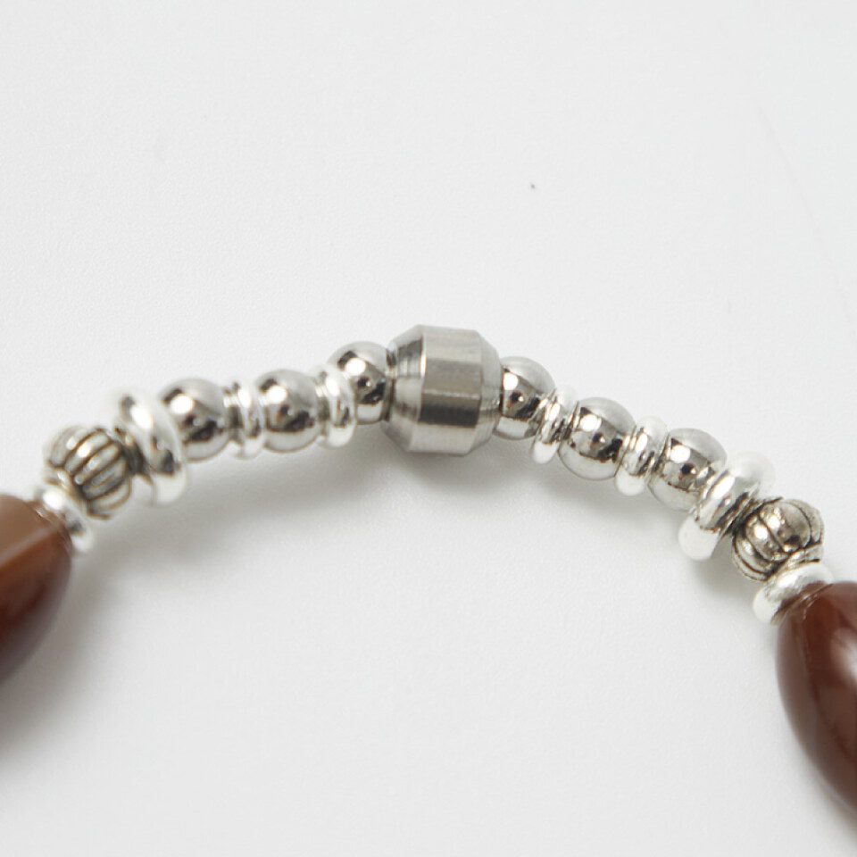 瑪腦米珠手鍊 銀