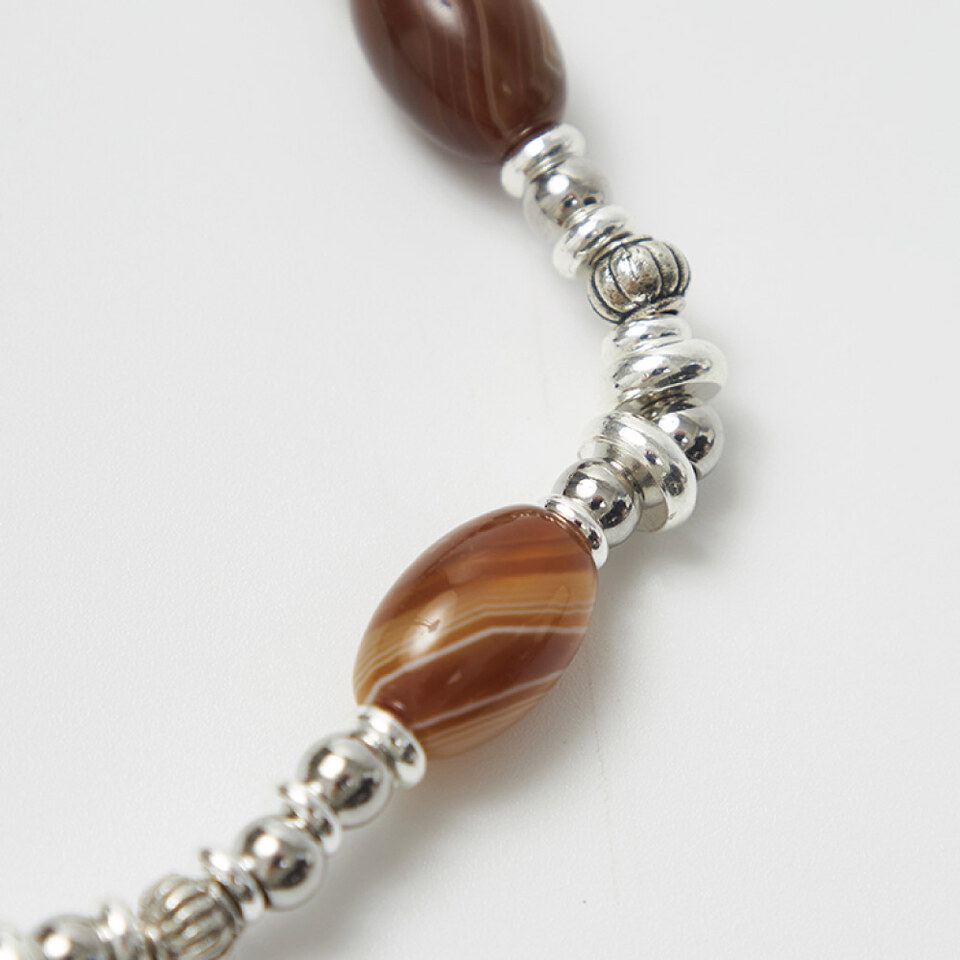 瑪腦米珠手鍊 銀