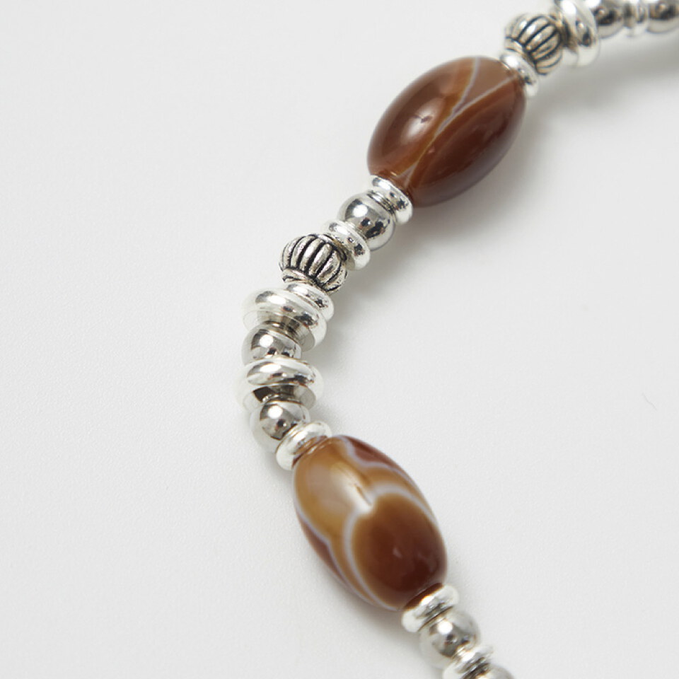 瑪腦米珠手鍊 銀