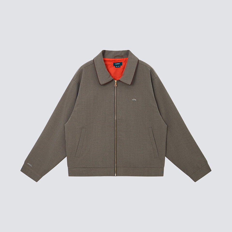 FMB99222-261 短版魚骨紋工裝外套