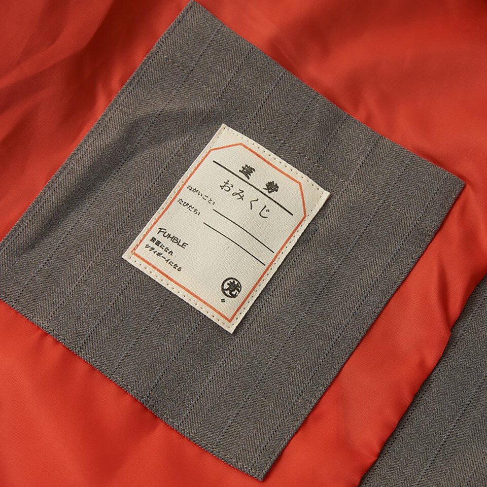 FMB99222-261 短版魚骨紋工裝外套