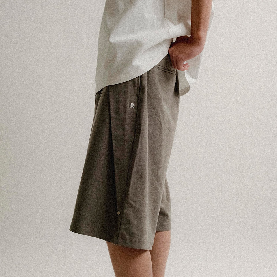 FMB99227-261 樸梵西裝魚骨紋6分褲