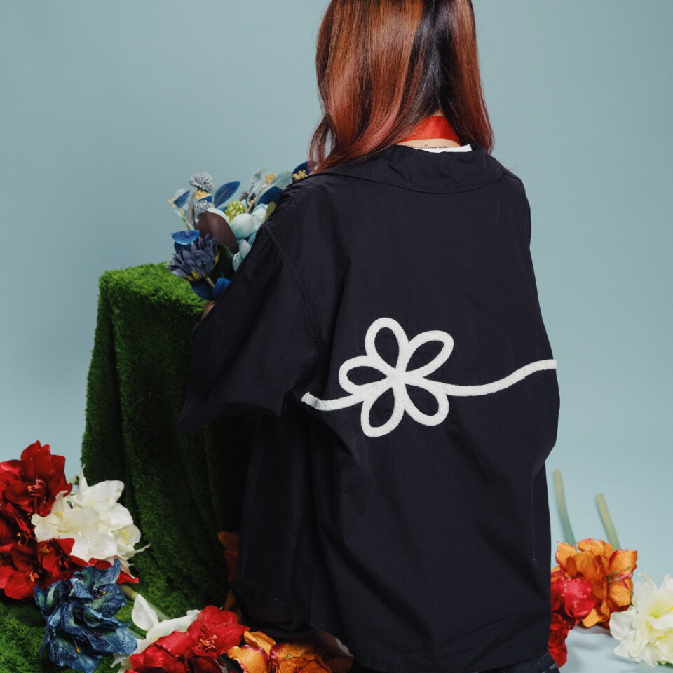 HANA 毛底繡花恤衫