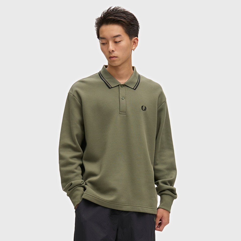 寬版長袖POLO衫