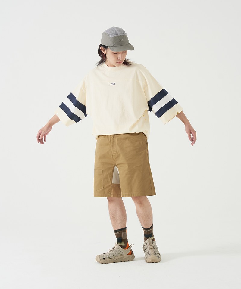 袖口條紋短Tee FTMD 3/4 Football Tee