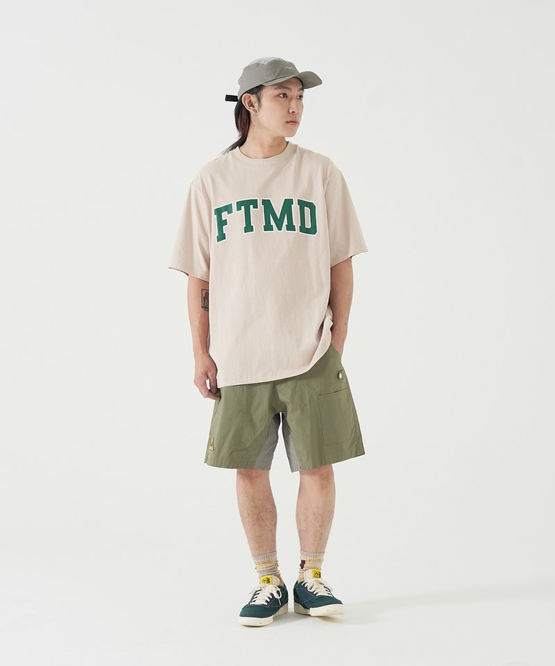 圖案短Tee College Tee